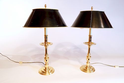 PAIR OF BALDWIN BRASS CANDLESTICK