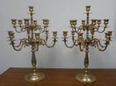 PAIR OF BALDWIN BRASS THIRTEEN