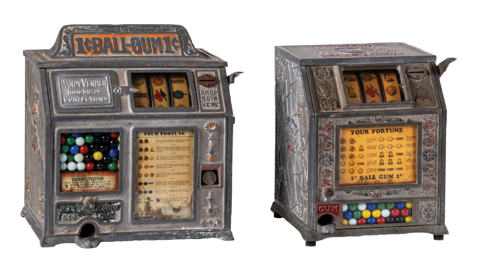 PAIR OF BALL-GUM FORTUNE TRADE