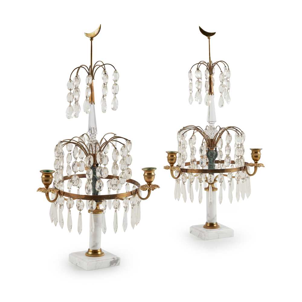 PAIR OF BALTIC STYLE BRASS,
