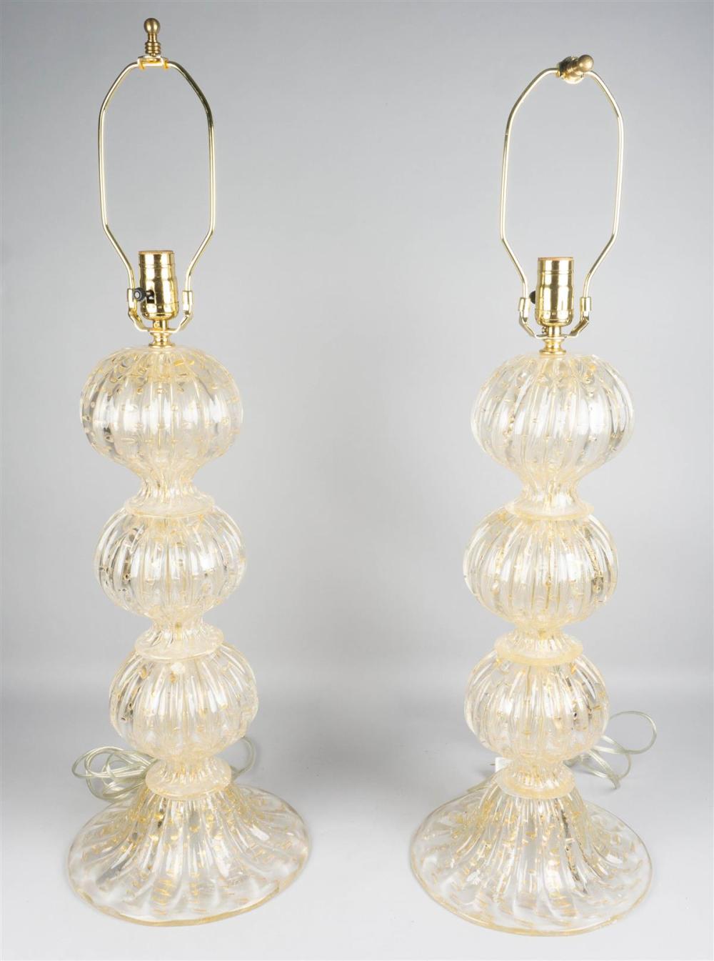 PAIR OF BALUSTER DONGHIA STYLE GOLD