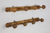 PAIR OF BAMBOO-TURNED BEECHWOO