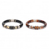 PAIR OF BANGLES, SOHO The blac