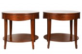 PAIR OF BARBARA BARRY ROUND LA
