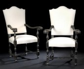 Pair of Baronial-Style Ebonize