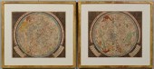 PAIR OF BAROQUE CELESTIAL MAPS