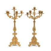 PAIR OF BAROQUE REVIVAL GILT B