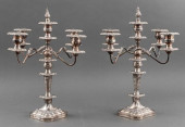 PAIR OF BAROQUE REVIVAL SILVER