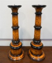 PAIR OF BAROQUE STYLE FAUX BUR