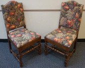 PAIR OF BAROQUE STYLE NAIL STU
