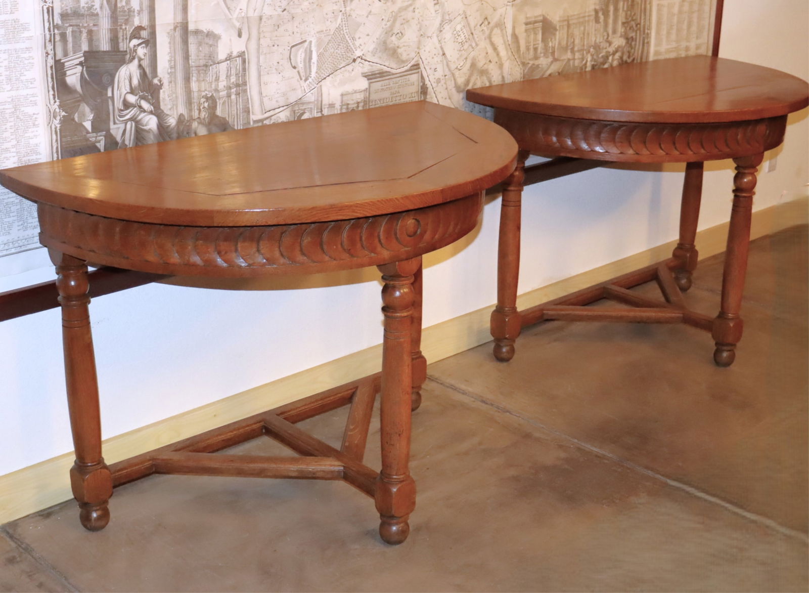 PAIR OF BAROQUE STYLE OAK