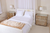 PAIR OF BAROQUE STYLE SILVERED
