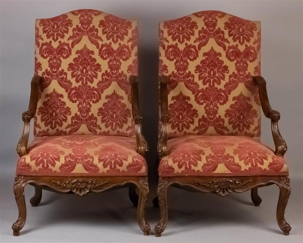 PAIR OF BAROQUE STYLE WALNUT OPEN