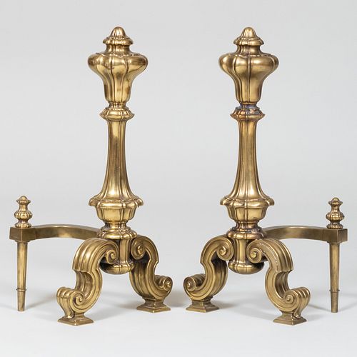 PAIR OF BAROQUE STYLE W.M.H.
