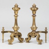 PAIR OF BAROQUE STYLE W.M.H. J