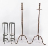 PAIR OF BAROQUE STYLE WROUGHT