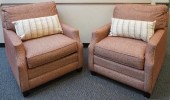 PAIR OF BASSETT UPHOLSTERED LO