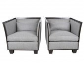 PAIR OF BAUSMAN BLACK-LACQUERE