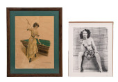 PAIR OF BEAUTIFUL WOMAN PAPER