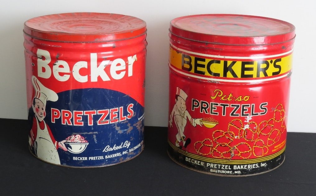 PAIR OF BECKER'S PRETZELS,
