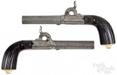 PAIR OF BELGIAN BOXLOCK PERCUS