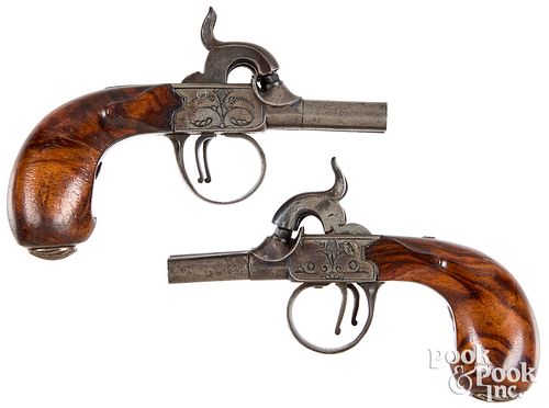 PAIR OF BELGIAN DOUBLE BARREL