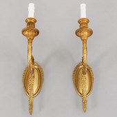 PAIR OF BELLE EPOQUE GILT BRON