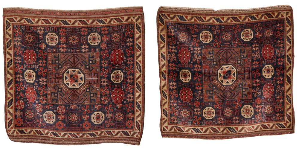 PAIR OF BELOUCH BAG FRONTS,