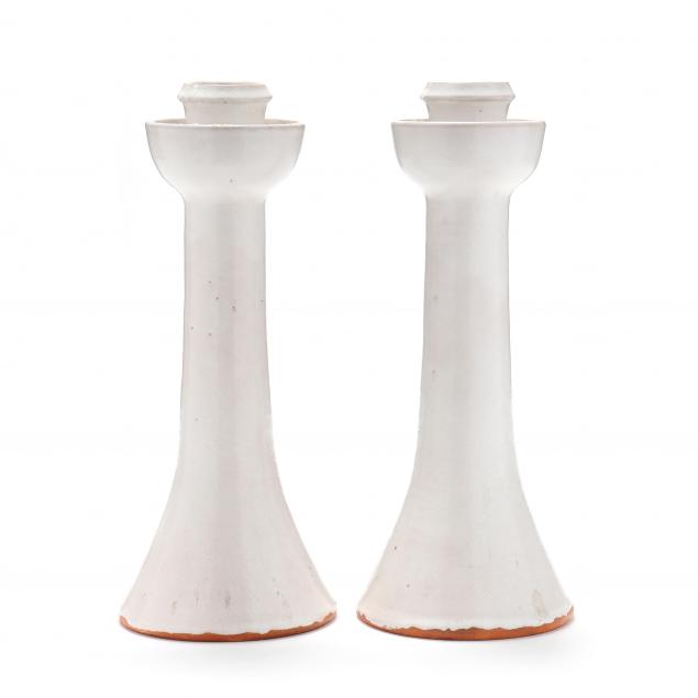 PAIR OF BEN OWEN MASTER POTTER