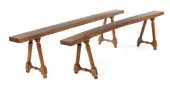 PAIR OF BENCHES.  Eighteenth o