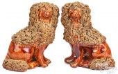 PAIR OF BENNINGTON ROCKINGHAM