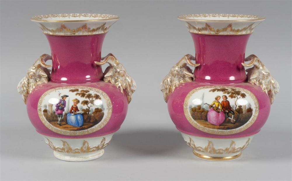 PAIR OF BERLIN (KPM) PORCELAIN