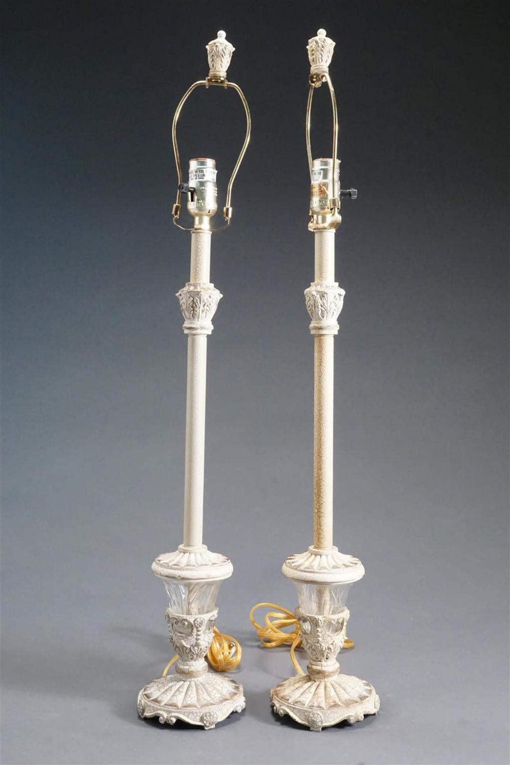 PAIR OF BERMAN DISTRESSED DECORATED