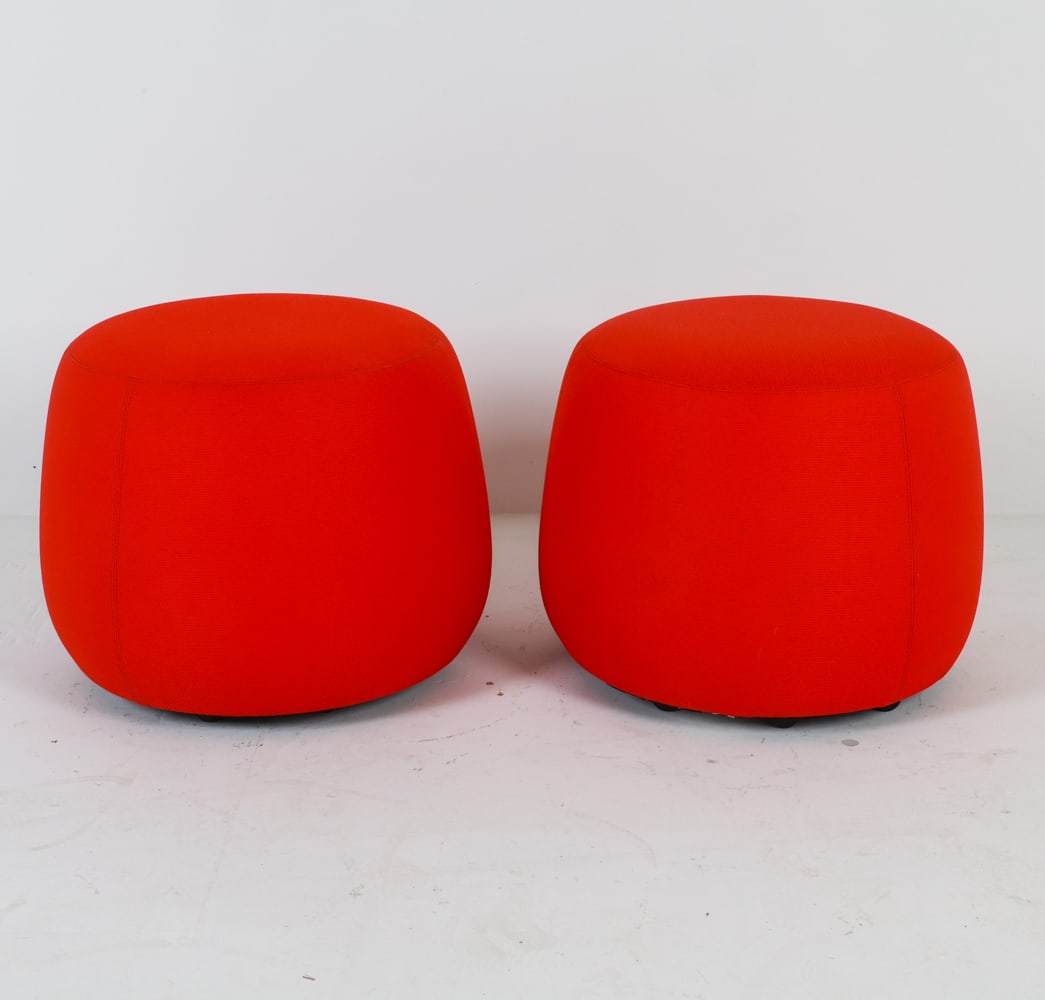 PAIR OF BERNHARDT POOF OTTOMAN