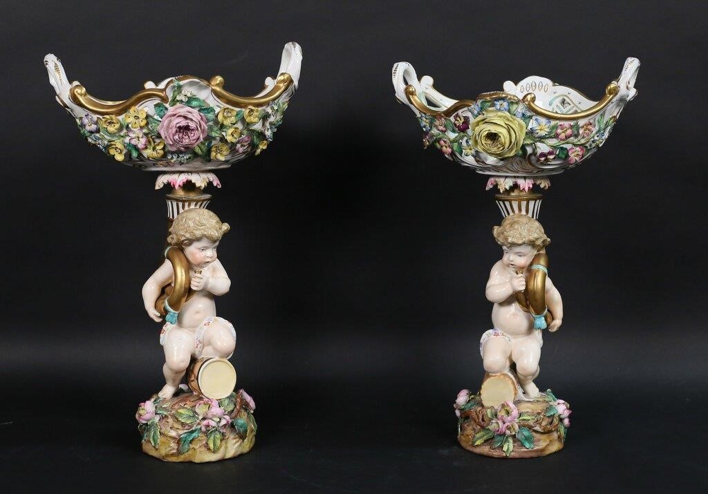 PAIR OF BEVINGTON PORCELAIN