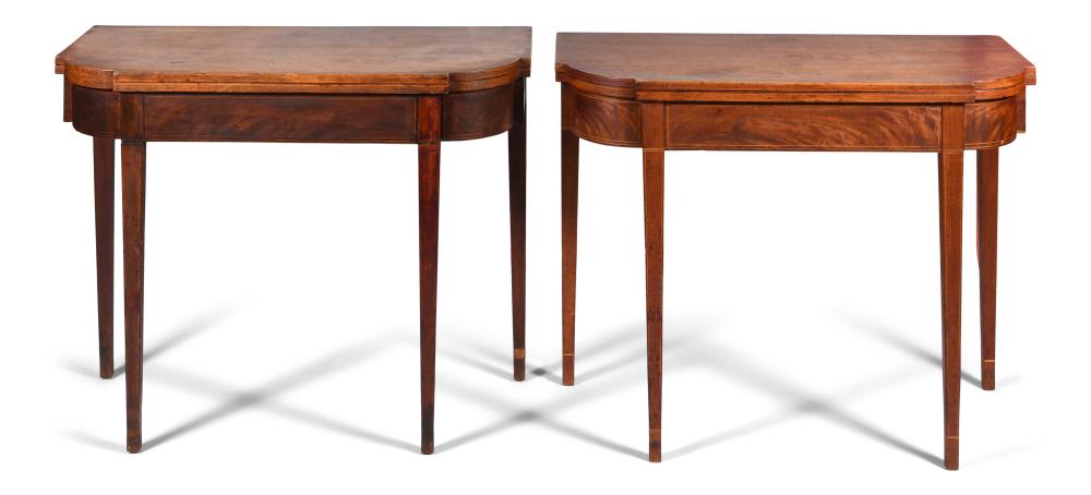 PAIR OF BIDDLE FAMILY INLAID