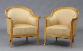 PAIR OF BIEDERMEIER BIRCH TUB-