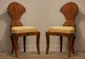 PAIR OF BIEDERMEIER CARVED SID
