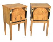 PAIR OF BIEDERMEIER INLAID WAL