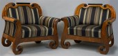 PAIR OF BIEDERMEIER PARCEL-EBO
