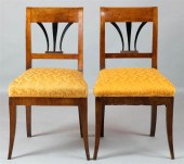 PAIR OF BIEDERMEIER PART EBONI