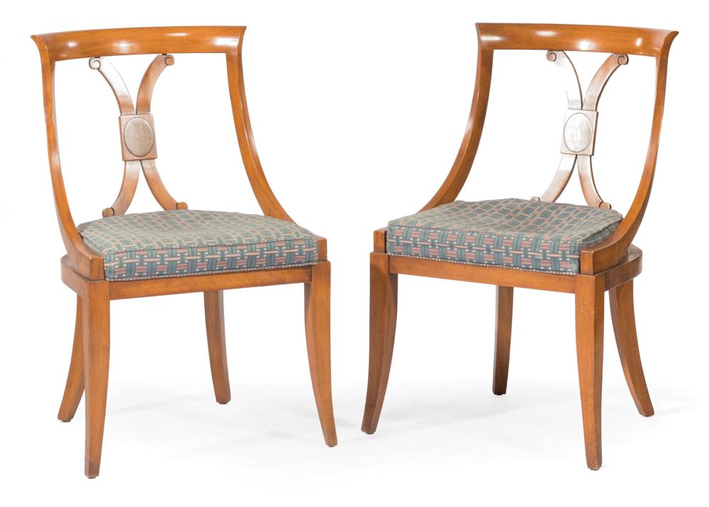 PAIR OF BIEDERMEIER-STYLE FRUITWOOD