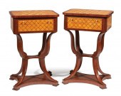 PAIR OF BIEDERMEIER-STYLE PARQ