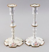 PAIR OF BILSTON ENAMEL QUEEN A