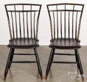 PAIR OF BIRDCAGE WINDSOR CHAIR