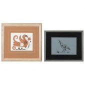PAIR OF BIRDS: UNTITLED (QUAIL