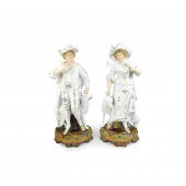 PAIR OF BISQUE FIGURESPair of