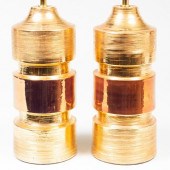PAIR OF BITOSSI GILT-DECORATED
