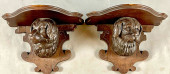 PAIR OF BLACK FOREST ETEGERE â