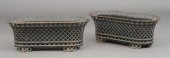 PAIR OF BLACK-PAINTED CAST-IRO